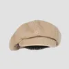 Retro sboy Caps Männer Achteckige Hüte Herbst Britische Frauen Maler Mode Cord Berets Gorras Casual Baseball Hut 240226