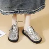 Pantoufles à semelle épaisse cloutées, Mules en cuir Punk Rock de styliste, décoration en métal, chaussures de fête décontractées, tongs d'intérieur pour femmes