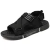 2024 Trendy Zwarte Heren Sandalen Outdoor Strand Schoenen Dikke Zool Mode Zomer Ademend Vrijetijdssport Sandalen B7