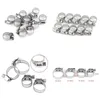 Storage Bags New Storage Bags 10Pcs Adjustable Stainless Steel Screw Band Hose Clamps Car Fuel Pipe Clamp Worm Gear Clip Drop Delivery Dhcui