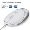 マウスBluetooth Three Modes Wireless Mouse Ergonomics光学ミュートマウスHXSJ T36ラップトップPCオフィス