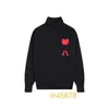 Projektant Sweter Womens Autumn/Winter Pullover Heart Hafted Jacquard Paris Fashion Lose Mens Men Casual Knitwear Amis 2024