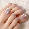 Faux ongles 10pcs Aurora Miroir Toe Faux Filles Presse carrée sur le pied Détachable Brillant Artificiel Acrylique Ongles