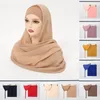 Этническая одежда, 2 шт./компл., простой мусульманский женский шифоновый шарф-хиджаб, тюрбан, шапки, головной платок (1 шапка, 1 шаль), одинаковый женский платок
