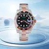 Design Mens Retro Automatic Diving Watches 2813 Movment Rotating Ceramic Bezel rostfritt stål Vattentät självlindande vintage handledsur Black Mechanical Watch