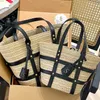 Raffias Grande Tote Shop Basket Designer Beach Bag Rive Gauche Luxurys Bolsa Mulheres Verão Saco De Palha Homem Moda Weave Ombro Embreagem Crossbody Duffle Sacos de Viagem