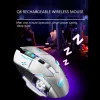 Mouse Mouse Raton Wireless Silenzioso Ricaricabile 6 Pulsanti Led Laptop Gamer Mouse per Computer Inalambrico Ordenador Sem Fio Inalambrico 19A19