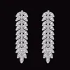 Nigeria 4 stks Bruids Zirconia Sieraden Sets Voor Vrouwen Party Luxe Dubai platina platina CZ Kristallen Bruiloft 240220