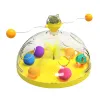 Jouets drôle chat jouet éducatif intérieur chaton jeu interactif rotatif Trackball plume amusant chat jouet stimulant cerveau poitrine