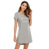 Vestidos modais senhoras pamas camisola dos desenhos animados pijamas de maternidade vestido vestidos femininos roupa de dormir loungewear roupas de casa