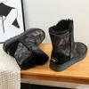 Boots Careaymade-Genuine Leather Plush Women's Shoes Snow Waterproof Anti-skid Pure Wool Winter Cotton Warm