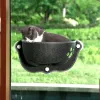 Maty Słoneczne okno siedzące gniazdo kota hamak z poduszką pet kotek wiszące łóżko śpiące z mocnymi kubkami ssącymi koty dla zwierząt