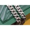 Cool Rap Moissanite Cuban Link Chain S925 Silver Opel Link Chain Necklace Gold Plated Vvs Moissanite Single Chain