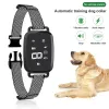 Colliers intelligent automatique Anti-aboiement collier de chien HD affichage numérique IP67 étanche chiens collier de dressage bouchon d'écorce arrêter d'aboyer