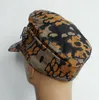 BERETS Militär Repro WWII German M43 Camo Field Cap Hat Edelweiss Badge Pin Cotton Full Size