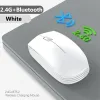 Mäuse Wiederaufladbare Bluetooth-Maus für iPad Samsung Huawei Lenovo Android Windows Tablet Stille drahtlose Maus für Notebook-Computer