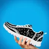 Art Women Flats Autumn Casual 822 Chaussures Instantarts Style Piano Keyboard Musique Print Air Mesh Sneakers 2024 Zapators de Mujer 315 719