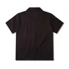 Мужские повседневные рубашки, летние мужские хип-хоп 3D большие ручные принты, черная рубашка, модная мужская рубашка с коротким рукавом большого размера, гавайская пляжная сорочка в стиле Харадзюку