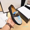 Top Designer Luxury Men Fashion Loafers Pointed Toe Shoes Casual Breathable PU Rubber Sole Flat Wedding Dress Shoes Size 38-46