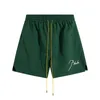 Rhude shorts designer shorts män simma shorts sommar mode strandbyxor sportkläder brev tryckning gata slitage röd blå svart lila mens shorts