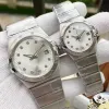 O M G Orologio dorato da uomo e da donna di lusso per coppia Diamon Orologio meccanico automatico 38MM28MM Orologio da donna di design per coppia