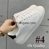 15 opções de couro/sem couro moda feminina sapatos casuais brancos tênis com logotipo de flor para casal masculino feminino EU35-41