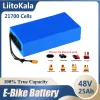 LiitoKala 36V 48V 60V 50ah 35ah 20ah 25ah 40ah 30ah bateria ebike 21700 5000mAh Bateria para bicicleta elétrica Scooter elétrico
