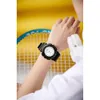 XCZAP 여성 여자 여자 학생 피부 친화적 인 실리콘 스트랩 방수 방수 패션 쿼츠 손목 시계