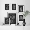 Grafstenen Menselijke Anatomie Kunstwerk Medische Kliniek Muur Foto Skelet Orgel Spier Systeem Vintage Canvas Print Lichaam Onderwijs Poster