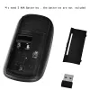 Ratos ergonomic USB sem fio slim mouse touch wheel rates mágicos 2.4g 800/1000/1200 dpi Mini Mause para laptop Apple para laptop PC