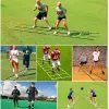Sprzęt 6m 12 Regulowane szczeble 20 stóp piłka nożna piłka nożna prędkość drabina szybkość szybszy ruch nóg umiejętności treningowe sprzęt