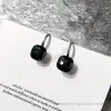 Pendientes de joyería de diseño para mujer, aretes sencillos de plata, gota de diamante, galvanoplastia de cobre hecha a mano, hipoalergénico, pendientes para mujer