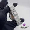 Hiphop Big Face 42MM Men Iced Out Watch High Quality Luxury Gold Silver Original Hip Hop Men Moissanite Diamond Wrist watch