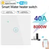 Steuerung 40A Homekit Warmwasserbereiter Schalter Smart Boiler Warmwasserbereiter WiFi Lichtschalter Timer Panel Schalter High Power Unterstützung Alexa Alice