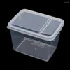 Storage Bottles 8 Sizes Plastic Box Flip Cover Design Food Meal Container Picnic Snack Bento Prep Lunch Boxes Kids School Dinnerware
