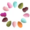 50/100 st Portable Travel Size Colorful Beauty Egg Puff Latex Free Powder Foundation Blandning Makeup Svamp 240229