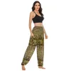 Capris Sommer Thailand Mode Elefanten Design Frauen Hosen Elastische Hight Taille Lose Laterne Jogginghose Frauen