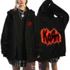 Korn Rock Band Sweatshirts World Tour Hoodies Cartoon Vintag