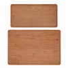 Tea Trays Tray Serving Plate Durable Flat Surface Bamboo For Home