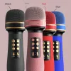 Haut-parleurs Karaoké Bluetooth Compatible Microphone portable sans fil musique chant micro + FM + changement de voix haut-parleur lecteur accessoire