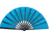 Arts tai chi fan 34cm Bamboo chinese Kung Fu Fans high quality Martial Arts Fan two hand fans dragon pattern blue cover Wushu Fitness