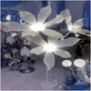 Décoration de fête à plusieurs têtes en métal doré chandelier alimenté par courant alternatif lumière LED CE pour Sta Table pièce maîtresse passerelle pilier livraison directe maison ot5tw