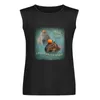 Camisetas sin mangas para hombre ¿Piensa dos veces?Ni siquiera una vez Capybara Word Art Top Bodybuilding Shirt Gym Ropa