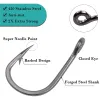 Fishhooks 100Pcs/Box Live Bait Circle Fishing Hooks 2X Strong Stainless Steel Sharp Point Saltwater Fishing Hook For Catfish Bait