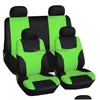 Car Seat Covers Ers 8Pcs Comfortable Fashion Protectors For All Seasons Parts Drop Delivery Mobiles Motorcycles Interior Accessories Dhehx