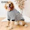 Hoodies oimg casual varm husdjur tröja svart vit randig valp pullover labrador pomeranian halsduk björn små medelstora stora hundkläder