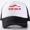 Ball Caps Mountain 1pc unisex siatka capalual gładka baseball Regulowane chłodne czapki dla kobiet mężczyzn Hip Hop Trucker Hat