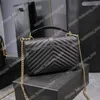 Bolsa de designer de couro genuíno mulheres bolsas de alta qualidade bolsa de ombro senhoras solf couro moda ouro prata corrente flip envelope bolsa de luxo