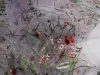 Stoffen gras bloem tule borduurwerk kanten stof bloemen gordijn gard tard bruiloft dressing verkocht door de tuin (91,5 cm)