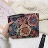 Cosmetic Bags Big Size Lady Floral Bohemian Boho Chic Style Fabric Bag Women Fashion Travel Gypsy Aztec Makeup Kits Organizer Case